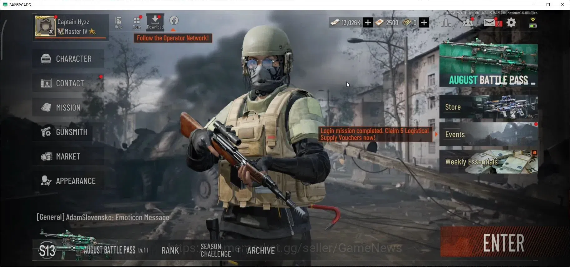 Arena Breakout Accounts High Value MOBILE|Lvl 30|SV 30.6M|CV 13M|P AKM,WP AR-57,AC T03,SS Groza,AC BM59,VS USAS-12|2 Set 1