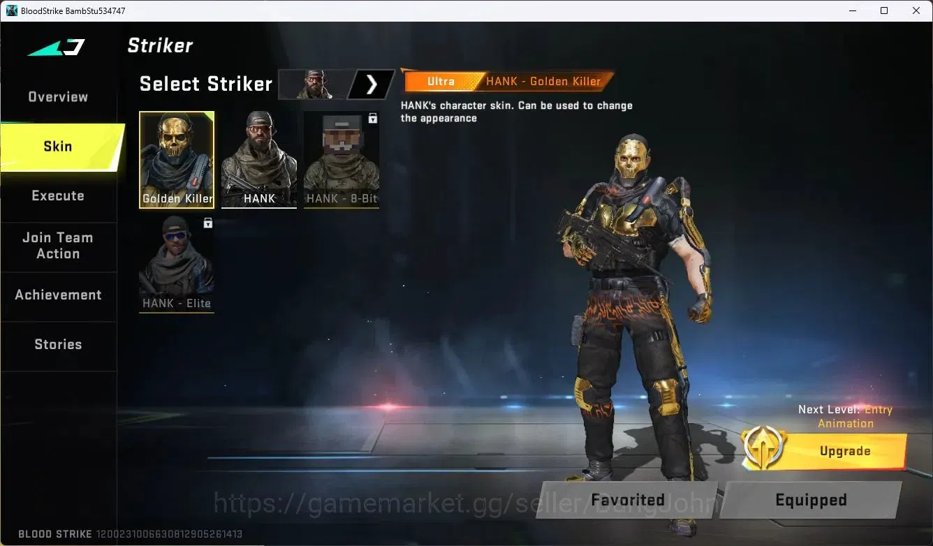 Blood Strike Accounts ASIA | Collab MCX - EVA-00 | 2 LEGENDARY GUNS |Ult image 7