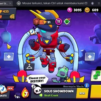 Brawl Stars Accounts Trophy 435 | 10 Brawlers | 3 Max (Shelly,Edgar,Lily) | 1Legendary 3 Mythic,2 Epic Skins | 3365 Bling