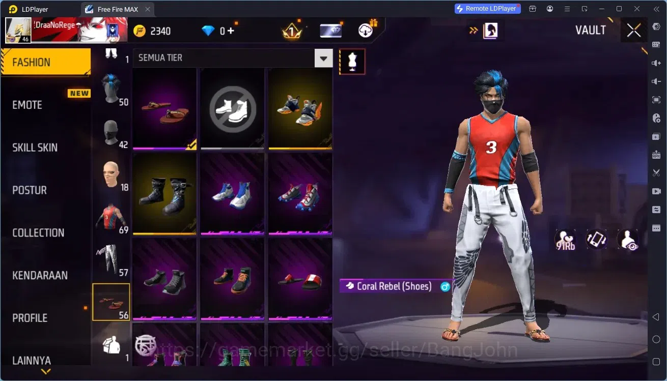 Free Fire Accounts Indonesia | 1 EVO (M1014 Scorpio Shatter Lv.3)| M1 image 13