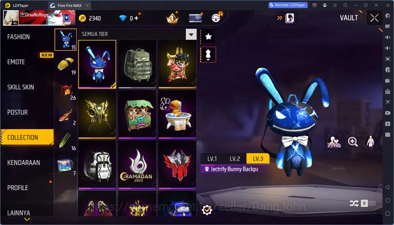 Free Fire Accounts Indonesia | 1 EVO (M1014 Scorpio Shatter Lv.3)| M1 image 15