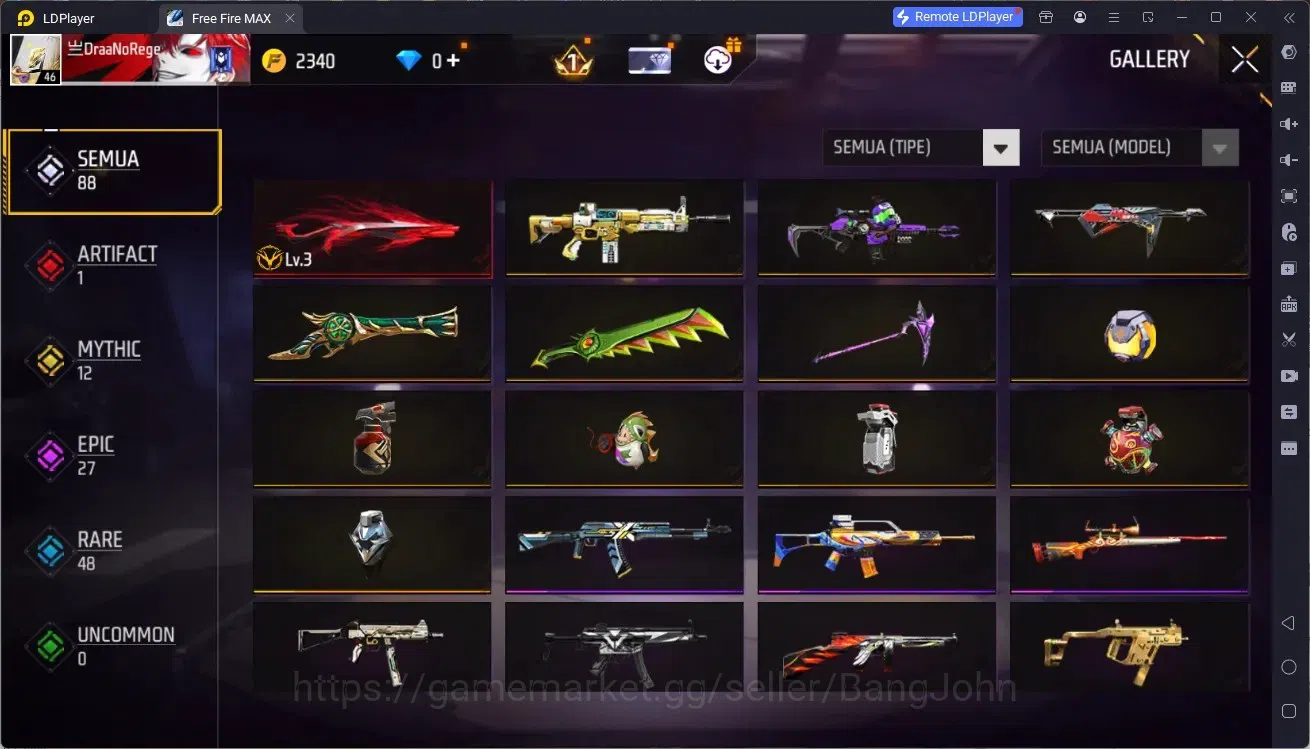 Free Fire Accounts Indonesia | 1 EVO (M1014 Scorpio Shatter Lv.3)| M1 image 4