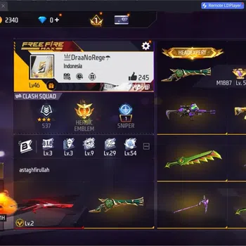Free Fire Accounts Indonesia | 1 EVO (M1014 Scorpio Shatter Lv.3)| M1 image 1