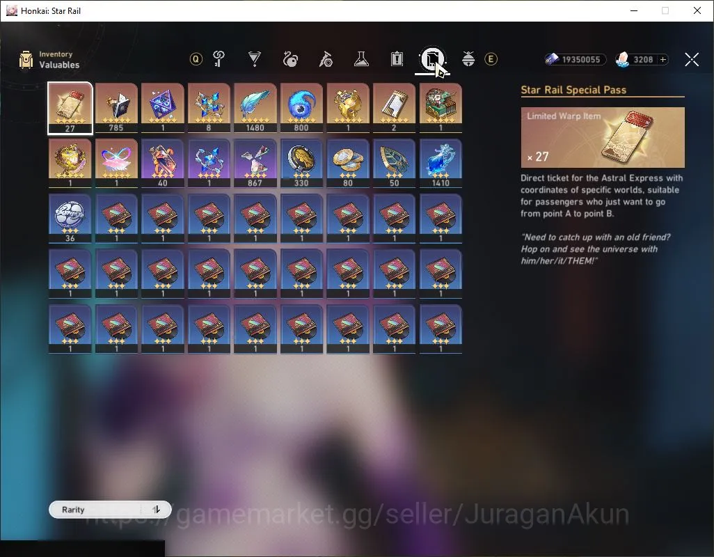 Honkai Star Rail Accounts End Game Asia|TL 70|19 4