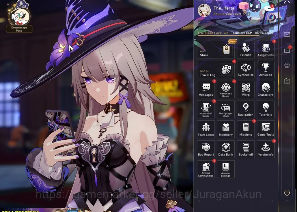Honkai Star Rail Mid Game ASIA[TL62]| Best Starer | 4 limited [The Herta+Sig image 1