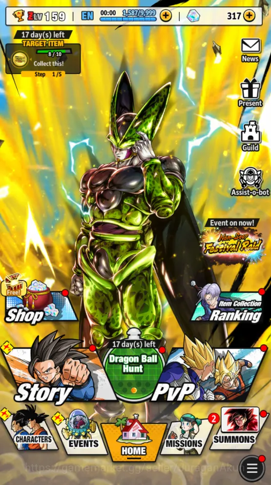 136M Total Power|LV159|5 UL+ 17 LL|SS Rose Goku, SS4 Gogeta, Cell, SS Goku, and etc|Android|Check SS(DBL863) Dragon Ball Legends Mid-Tier 136M Total Power|LV159|5 UL+ 17 LL|SS Rose Goku, S image 1