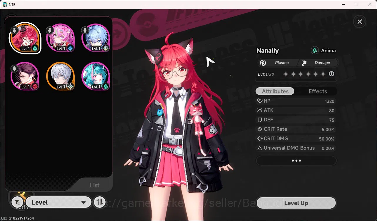 Neverness to Everness Accounts America | Starter Lvl 3 | 1 S Nanally + Skin + 4 A image 2