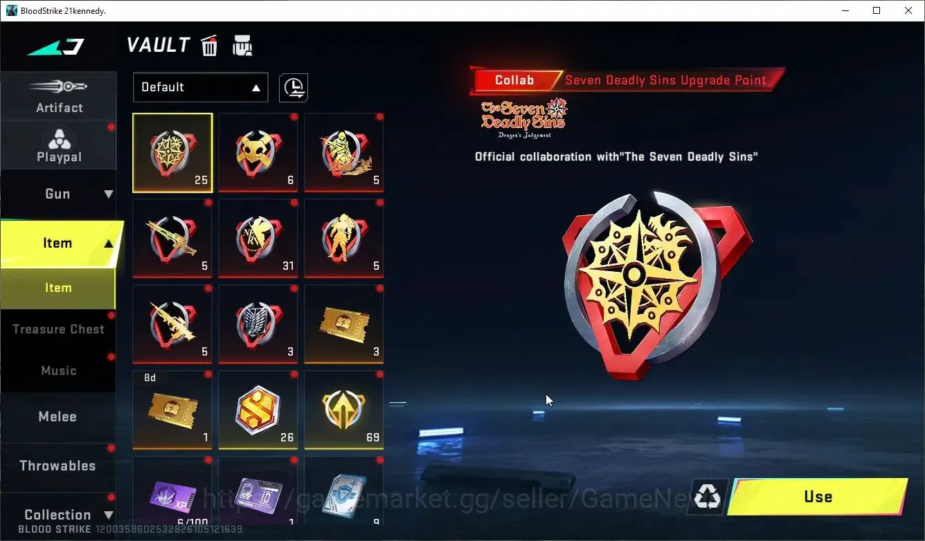Blood Strike Accounts ASIA|MELE Scythe-Luna+Collab 7DS[AK47,Karl98,QBZ95 image 19