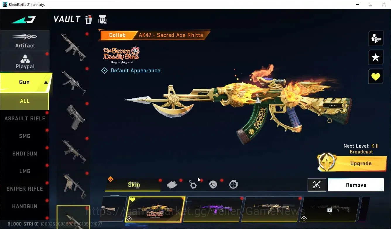 Blood Strike Accounts ASIA|MELE Scythe-Luna+Collab 7DS[AK47,Karl98,QBZ95 image 8