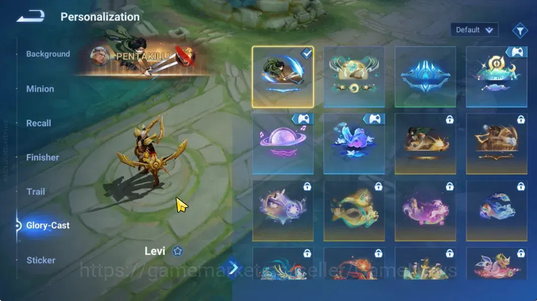 Honor of Kings Accounts Hero 46 Skin 44|Collab Full AOT [Levi,Mikasa,Eren, image 9