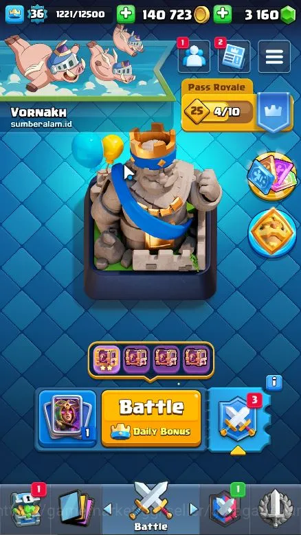 Clash Royale Accounts Midgame Lvl 36|Trophy 5822|Limited Skin|KTL 11|Card 114|1Hero,4 EVO,1 Champ,21 Legend,33 Epic,30 3