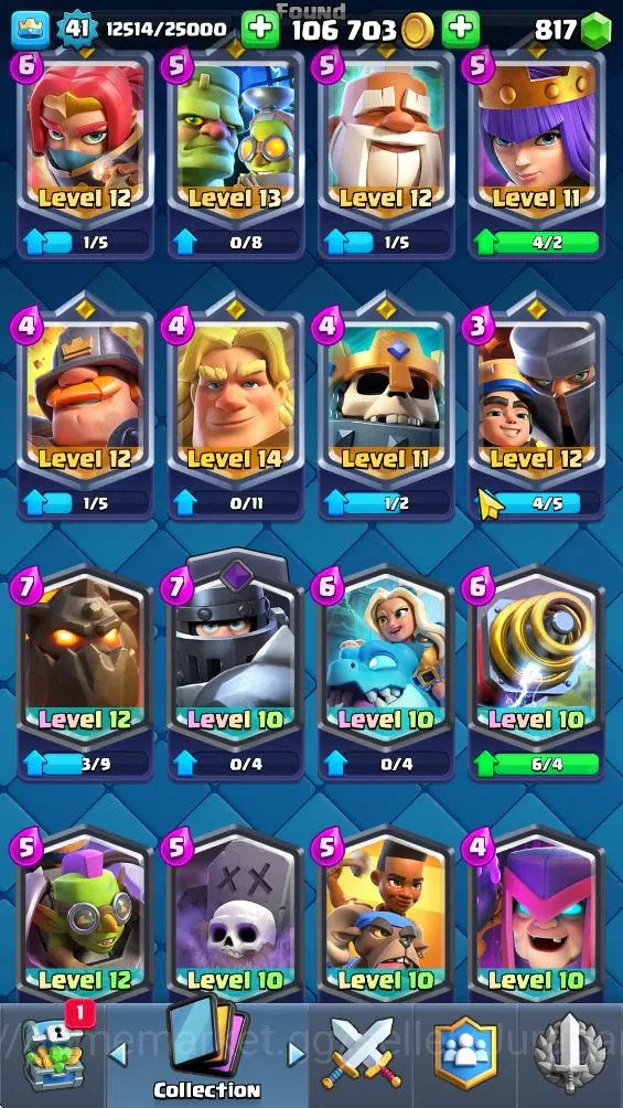Clash Royale Accounts Lvl 41|Trophy 8910|KTL 13|Limited Skin|Card 121| 2 image 4