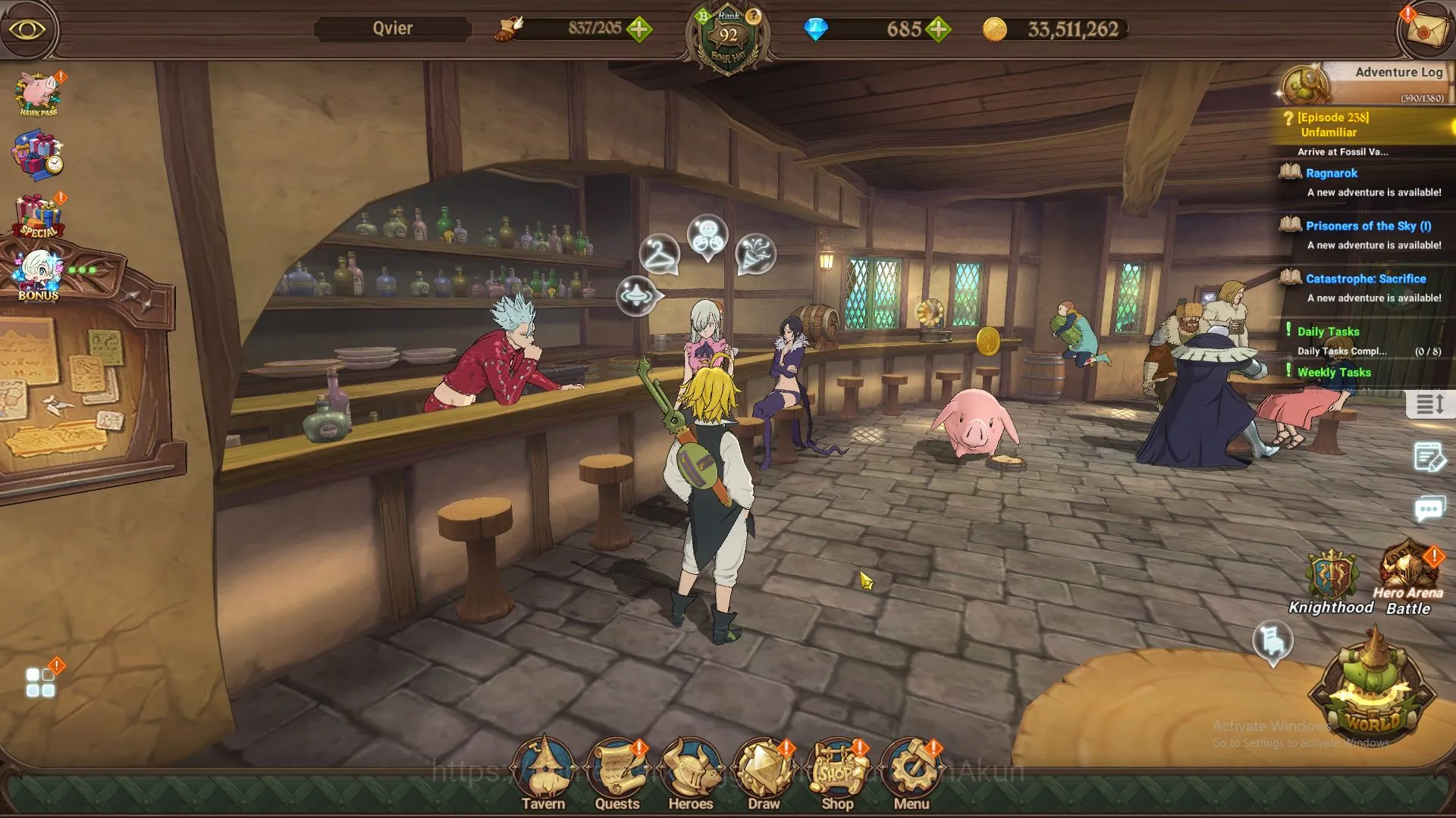 ASIA|3,5M CC|1LR+4UR+Full Collab Konosuba+685 Gems|Elizabeth,Gowther3/6,ODK2/6,DKM2/6,Lancelot|Code Only|(SDS2553) The Seven Deadly Sins: Grand Cross Accounts Midgame ASIA|3,5M CC|1LR+4UR+Full Collab Konosuba+685