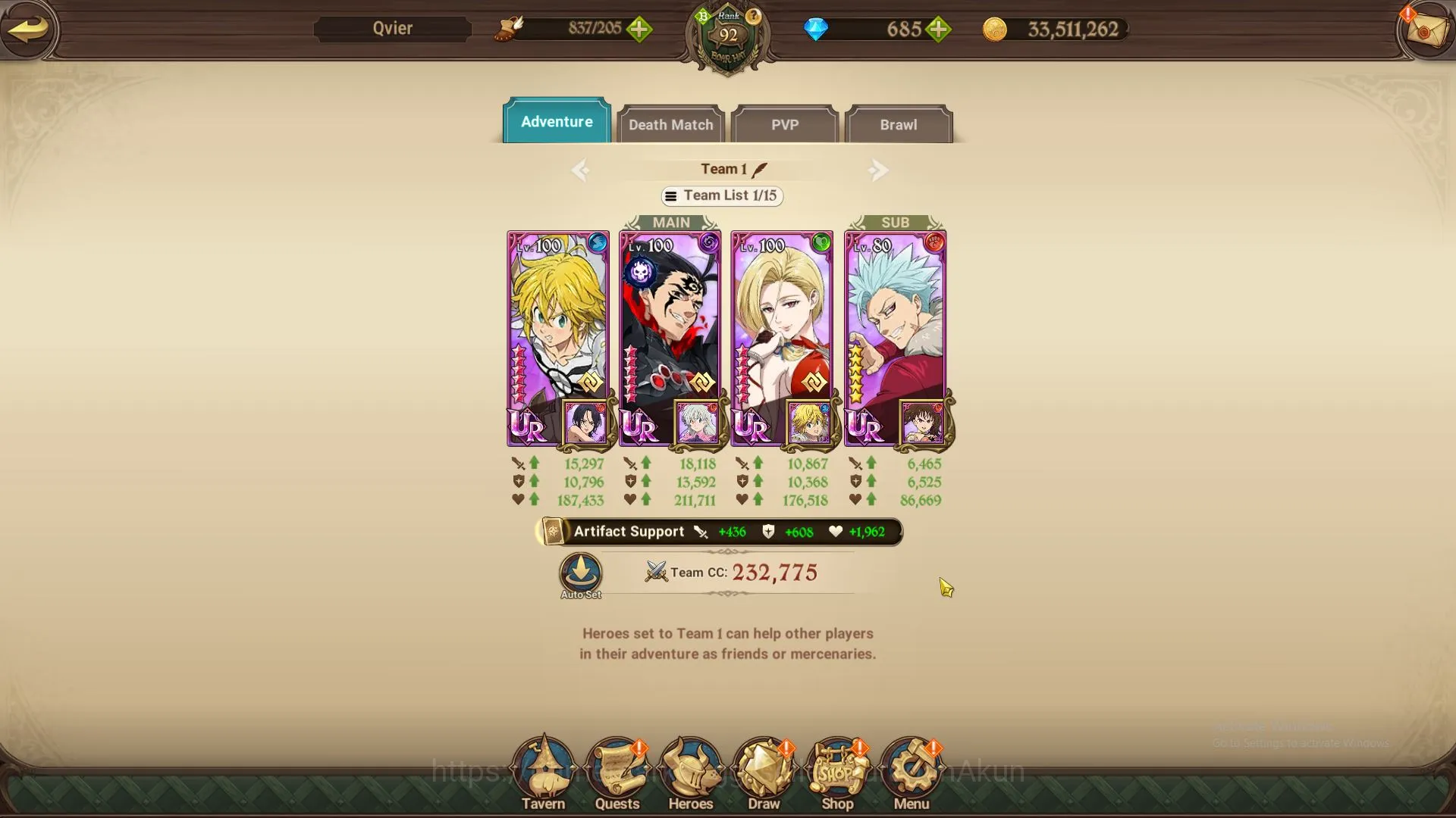 The Seven Deadly Sins: Grand Cross Accounts Midgame ASIA|3,5M CC|1LR+4UR+Full Collab Konosuba+685 4