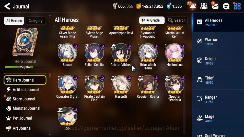 Epic Seven Accounts High-End Asia Verif|EndGame|26ML(BArunka,SS Vivian,NM Luna,C Lilias,Etc)+Many Collabs+All Hunt|Many 2