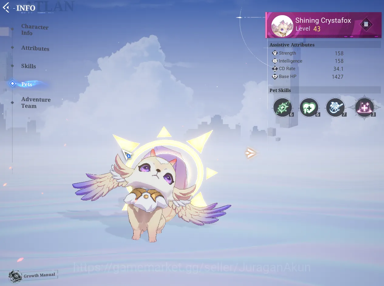Crystal of Atlan Accounts Fresh SV THR 07 (ID) | Gunner Lv 60 Power 37k Power + 3 Pet + Many Resource |Log Google| Check SS 6