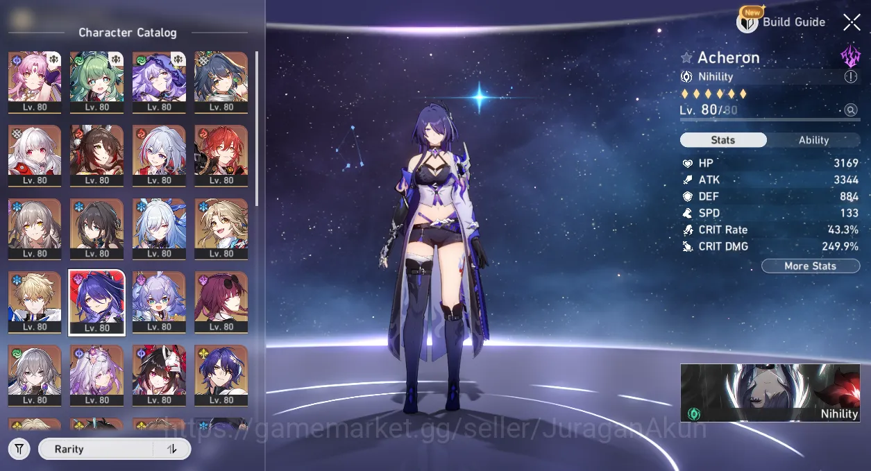 Honkai Star Rail Accounts End Game ASIA [TL70] 14 Limited (Castorice+Sign 4