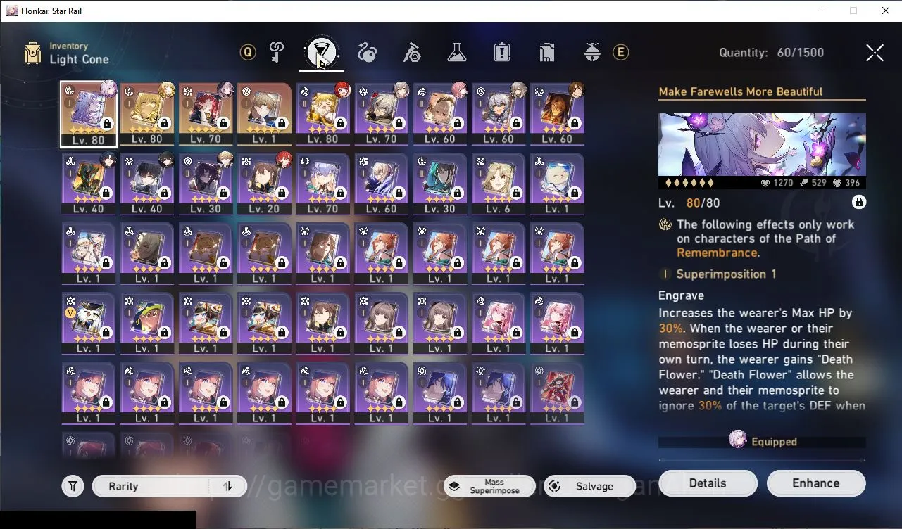 Honkai Star Rail Accounts Mid Game Asia|TL 65|6 Limited|[Castorice+Sign,Aglaea+Sign,3B,The Herta,Ruan Meim,Etc]|Amphoreus|SJ 2