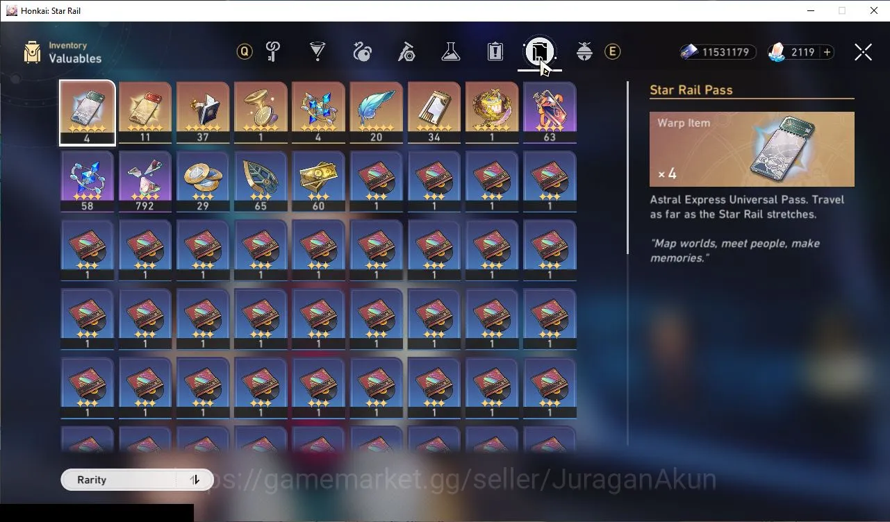 Honkai Star Rail Accounts Mid Game Asia|TL 65|6 Limited|[Castorice+Sign,Aglaea+Sign,3B,The Herta,Ruan Meim,Etc]|Amphoreus|SJ 4