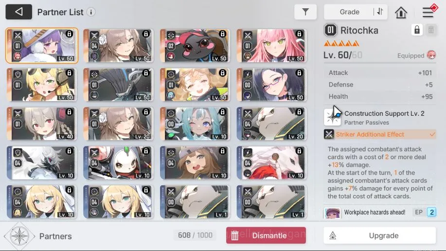 Chaos Zero Nightmare Accounts GLOBAL|Lv 50|7 SSR[ChizuruM1,YukiM2,HugoM2,MeiLin,Rin,Luke,Orlea,Etc]+11 SR|Log 4