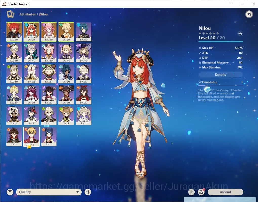 Genshin Impact Accounts ASIA|AR 35 |Best Starter| 2 Limited + 2 [5 Star's  image 2