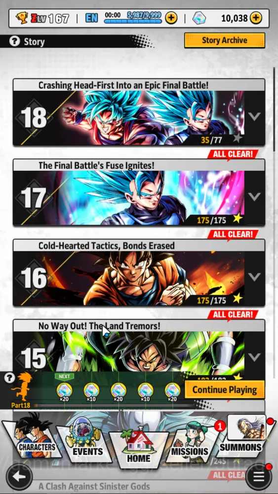 Dragon Ball Legends Accounts Mid-Tier 130M Total Power|LV 167|6 UL+ 33 LL|Beast Gohan,Vegeta,Frieza Full Power,Omega Shenron 5