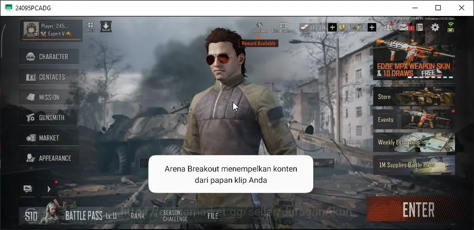 Arena Breakout Accounts Mid-Tier [MOBILE]|SV 14M|CV 11M|Ready Raid|Edge-MPX Cascade-M24 Grave-Mosin 5 Yellow|CN 4