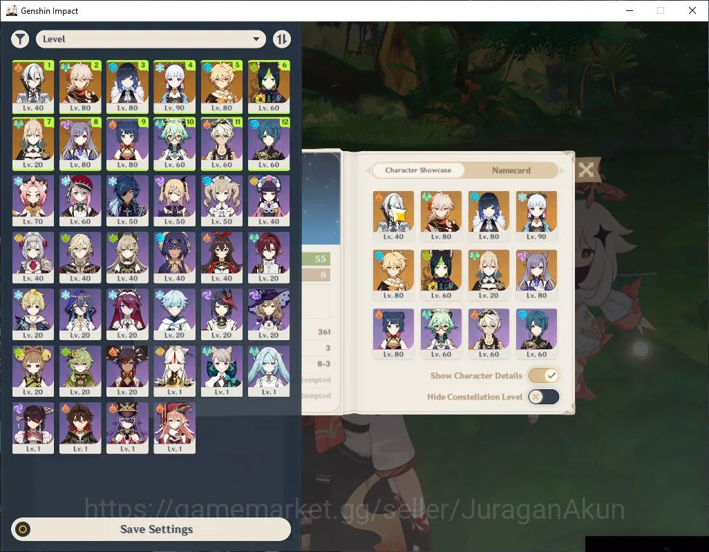 Genshin Impact Mid Game ASIA|AR 55|4 Limited+4 [5 Star's Weapon]|Ayaka+Sig image 1