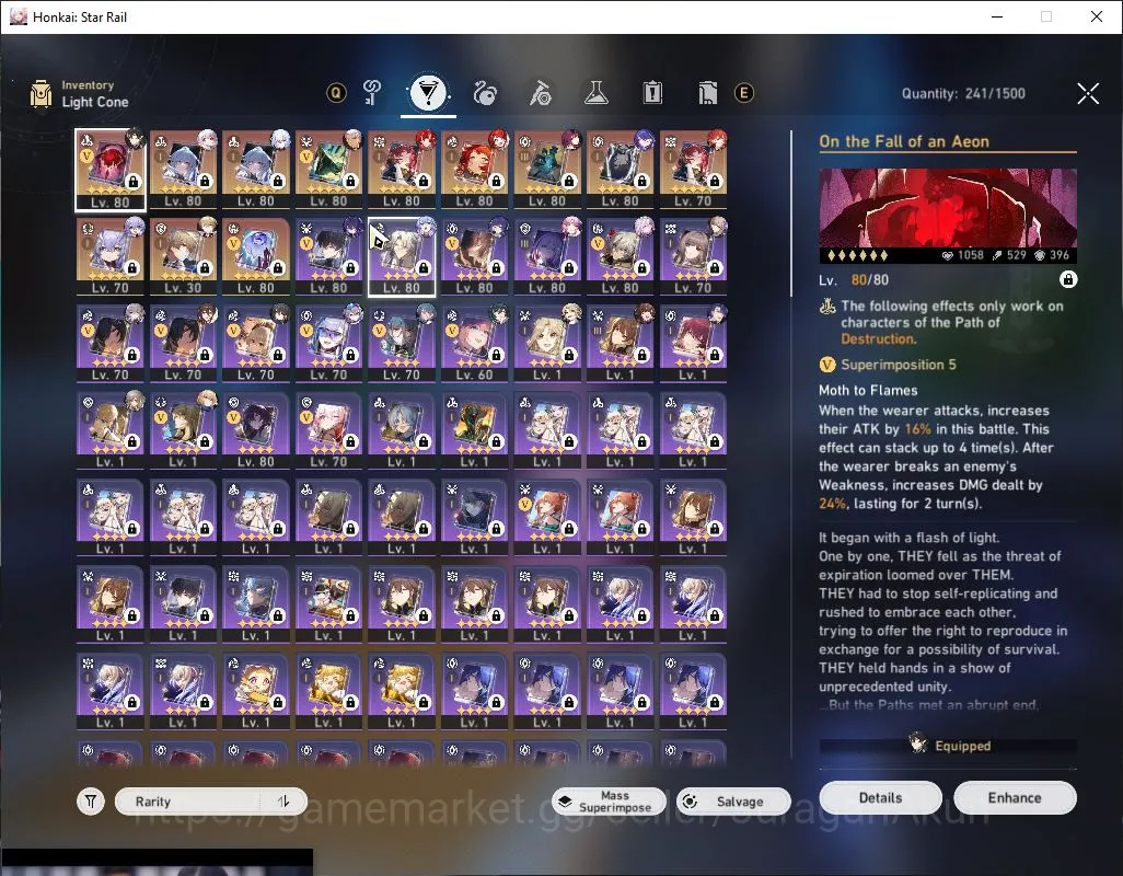Honkai Star Rail Accounts Mid Game ASIA|TL70|| 12 Limited 5