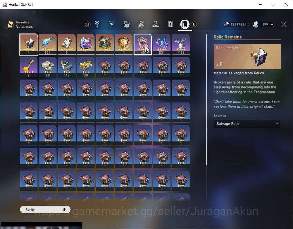 Honkai Star Rail Accounts Mid Game ASIA|TL70|| 12 Limited 6