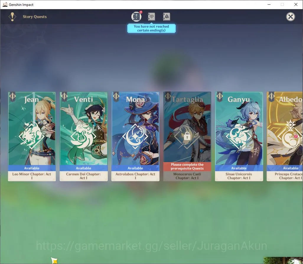 Genshin Impact Accounts Mid Game ASIA|AR 57|HuTao Skin|11 Limited +5[5 11