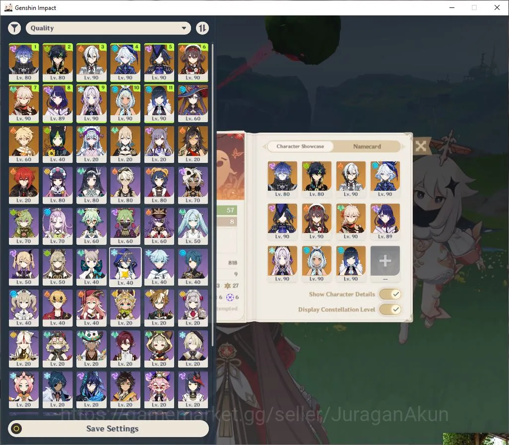 Genshin Impact Accounts Mid Game ASIA|AR 57|HuTao Skin|11 Limited +5[5 3