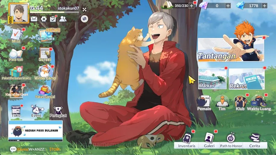 HAIKYU!! FLY HIGH Accounts SEA|Lvl 44|1,7K DM|3 UR [Osamu+Memo,Motoya,Wakatoshi]+13