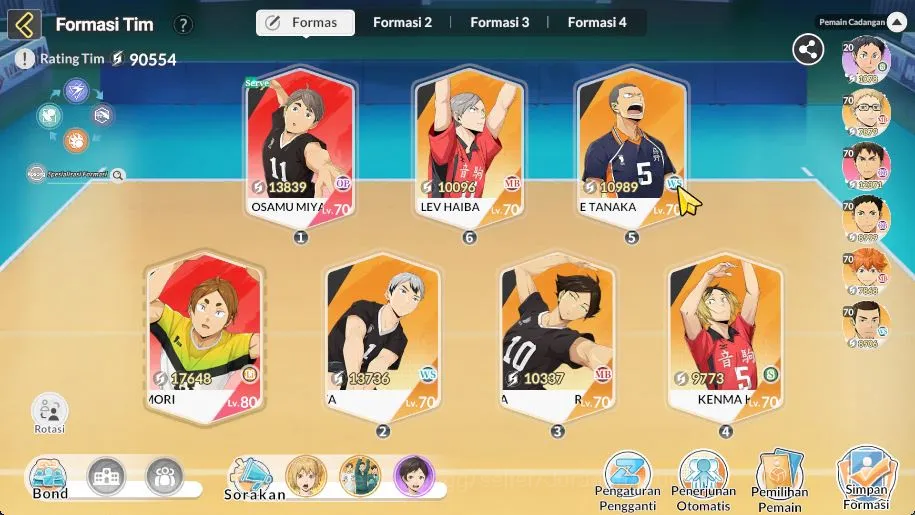 HAIKYU!! FLY HIGH Accounts SEA|Lvl 44|1,7K DM|3 UR [Osamu+Memo,Motoya,Wakatoshi]+13 5