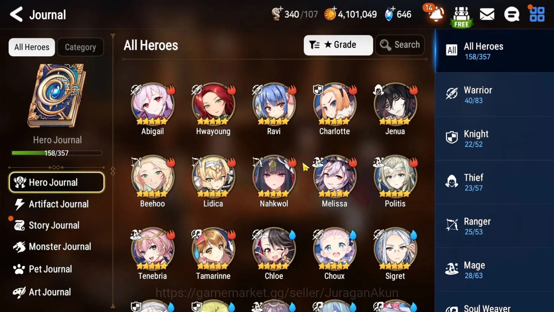 Epic Seven Accounts Mid-Tier Asia Unverif|13ML (DBSenya,Harsetti,SECeline,etc)31 RGBHero+Limited Frida |Auto Wyvern |Bless 3