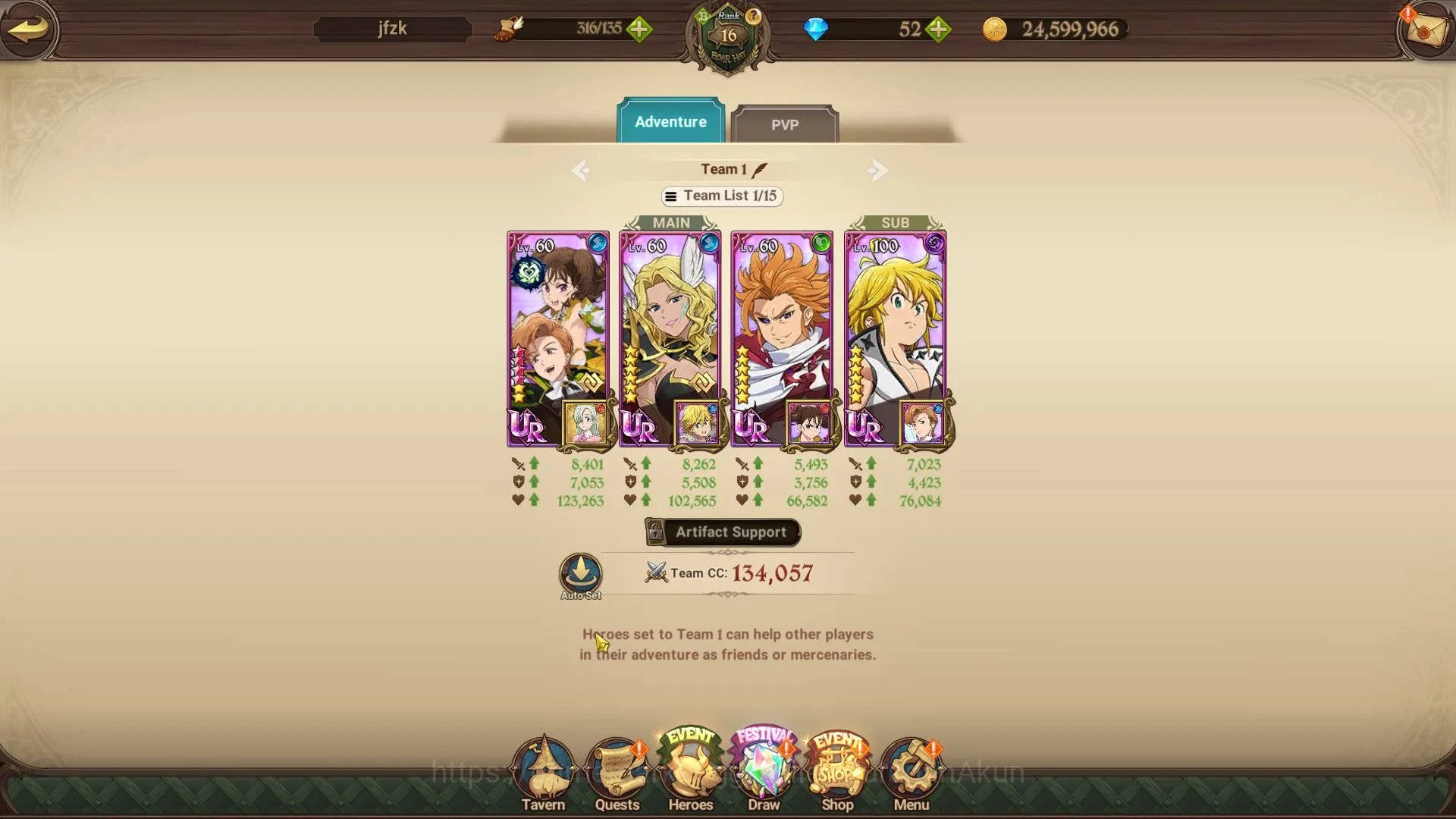 The Seven Deadly Sins: Grand Cross Accounts Starter Global | Starter | 970K CC,Ch2 | 7 UR 3