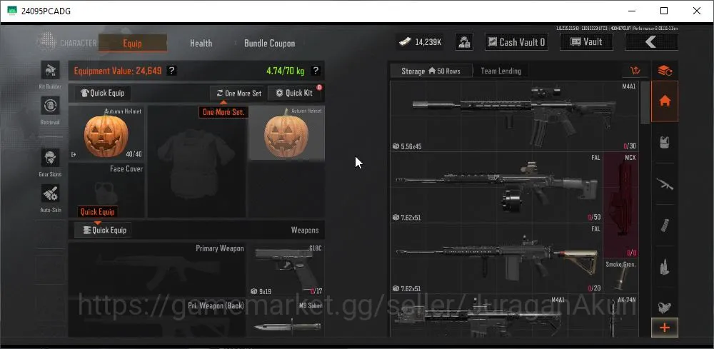 Arena Breakout Accounts Mid-Tier [MOBILE] Lvl 30|SV 15M |CV 14M |Cascade AK74 Peak AEK FMP5 USAS|Gear skin| CN 2