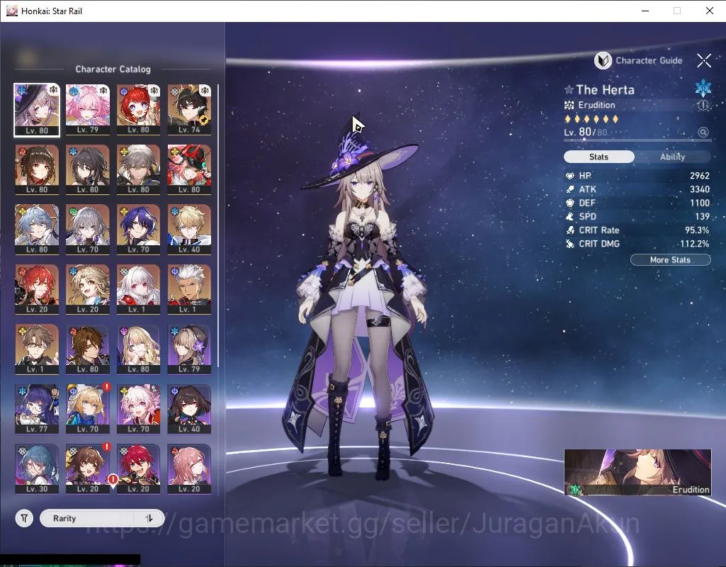 ASIA|TL 68|10 Limited |Cyrene,The Herta+Sign,Sunday,Lingsha,Rappa,3B,RuanMei,Etc|MC Male|Amphoreus|Take Mail|Check SS(HSR4680) Honkai Star Rail Mid Game ASIA|TL 68|10 Limited |Cyrene,The Herta+Sign,Sunda image 1