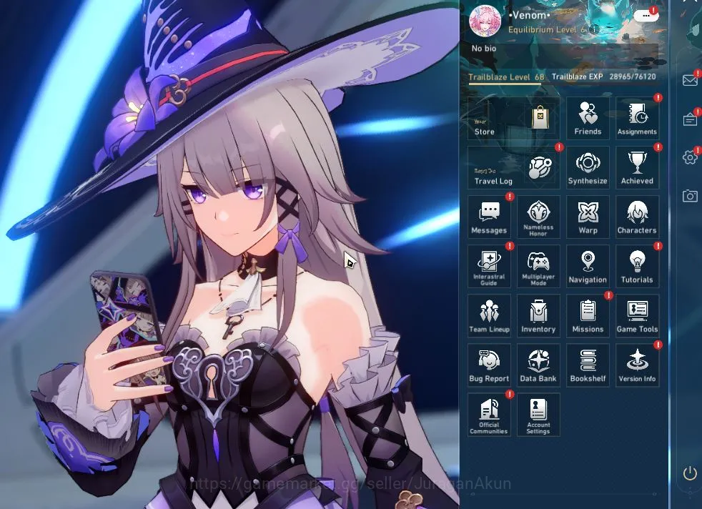Honkai Star Rail Accounts Mid Game ASIA|TL 68|10 Limited |Cyrene,The Herta+Sign,Sunday,Lingsha,Rappa,3B,RuanMei,Etc|MC 2