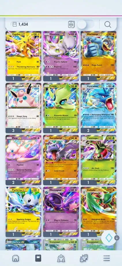 Pokémon TCG Pocket Accounts 1434 Cards |3 Crown (2 Mewtwo Crown & Mew Crown) + image 5