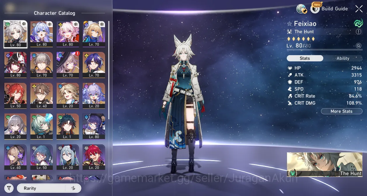 Honkai Star Rail Accounts Mid Game ASIA [TL65] 5 Limited (Feixiao+Sign, Sparkle, Anaxa, The Herta, ETC)|Amphoreus|Take 8