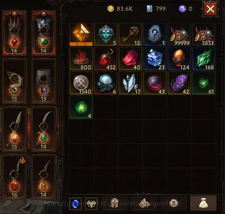 Diablo Immortal Accounts Mid-Tier SEA - Izual|Lv 60(293)|Ready Farm - Tempest 25700 CR + 510 Reso| Esessence Lvl 2 12/30 5