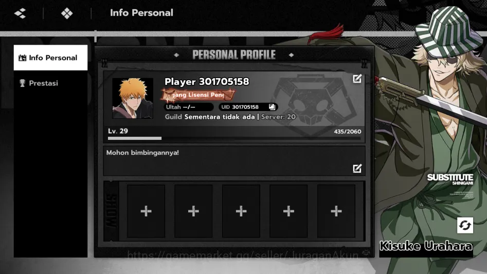 Nuverse SEA|Lv 29|3 SSR (Aizen,Yoruchi,Urahara A1) + 11 SR (Nemu,Ururu,Etc)|Google|CheckSS|Take Gmail|(BSR891) BLEACH: Soul Resonance Accounts Nuverse SEA|Lv 29|3 SSR (Aizen,Yoruchi,Urahara A1) + 11 SR