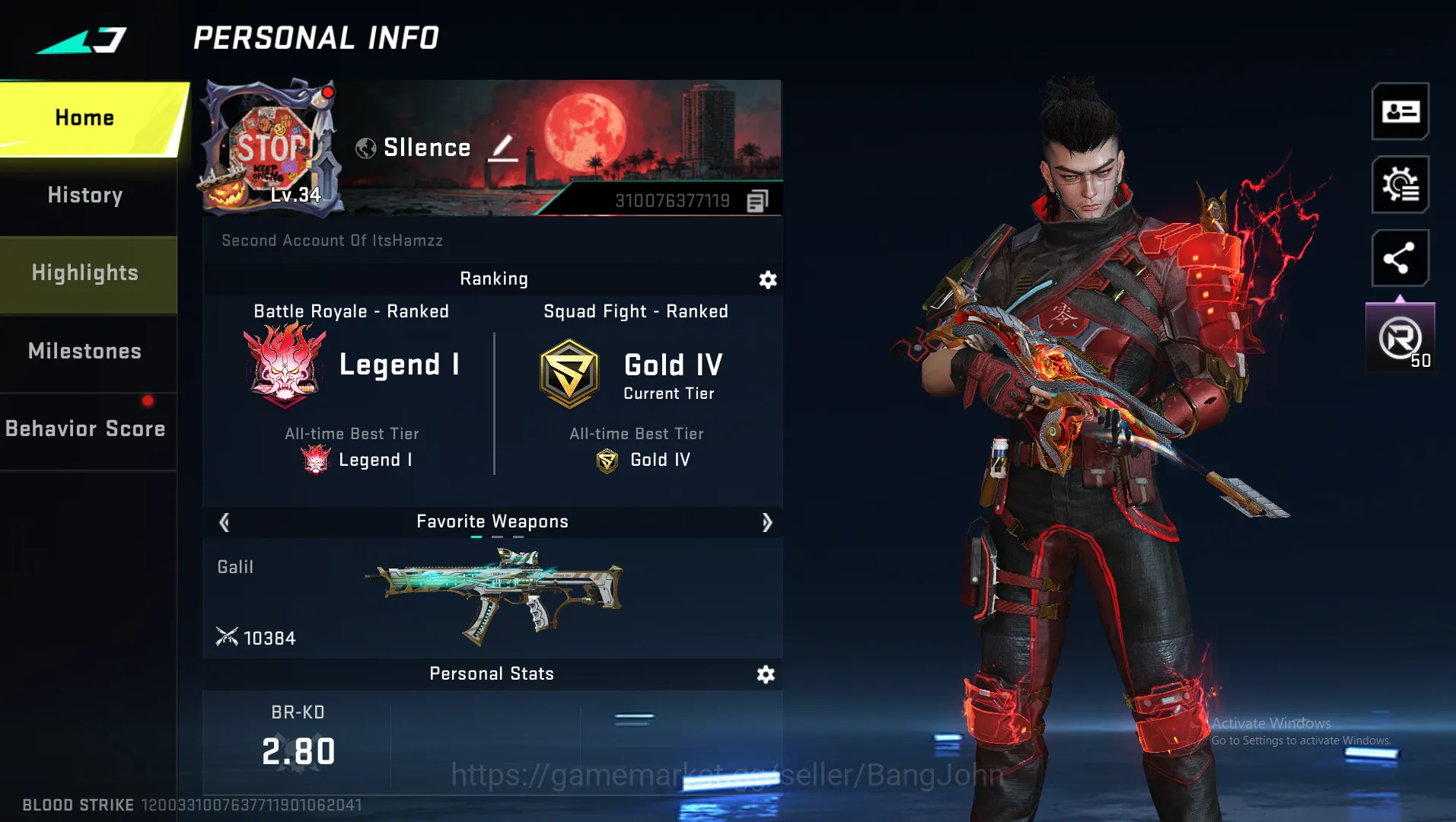 "MP5 Legend | M700 Legend | AR97 Legend | MCX Eva | FAL Ultra | Galil Ultra | RPK Limit | M1887 Legend | MP7 Ultra | Katana Ronie ~ BS134B Blood Strike Others "MP5 Legend | M700 Legend | AR97 Legend | MCX Eva image 1