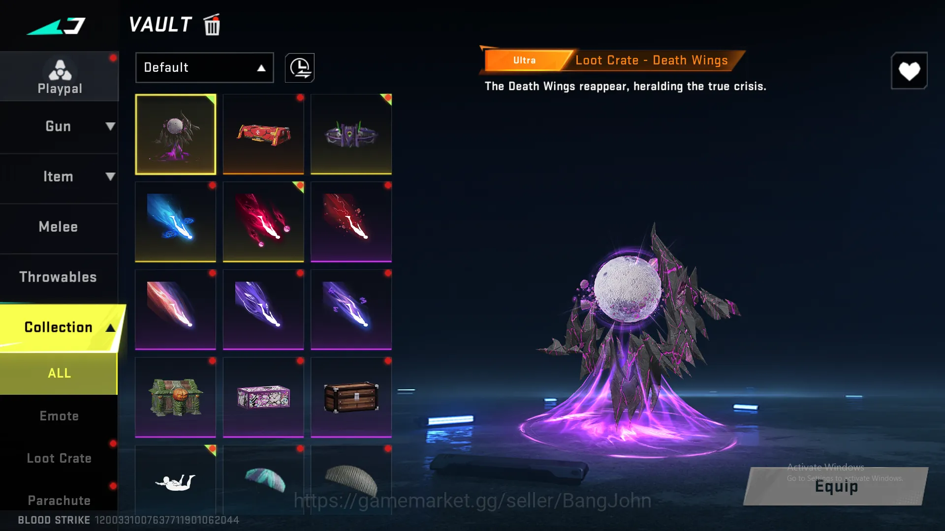 Blood Strike Accounts Others "MP5 Legend | M700 Legend | AR97 Legend | MCX Eva |  FAL Ultra | Galil Ultra | RPK Limit 12