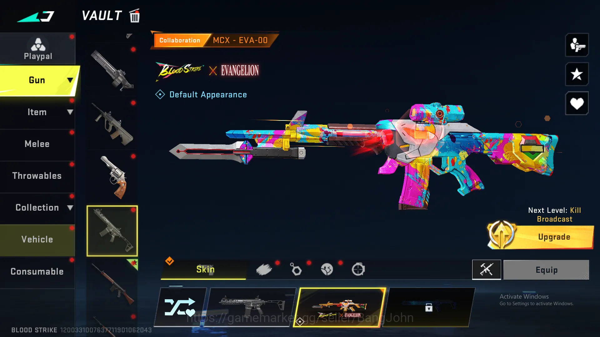 Blood Strike Accounts Others "MP5 Legend | M700 Legend | AR97 Legend | MCX Eva |  FAL Ultra | Galil Ultra | RPK Limit 5