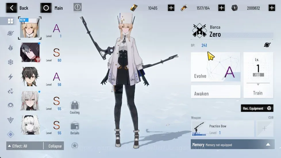 Punishing: Gray Raven Accounts Starter EUROPA | Starter |10K BC+ 3K YC + 8K BlueCard + [Crocotta, Lucia CW, Ferall Etc]|Log 5