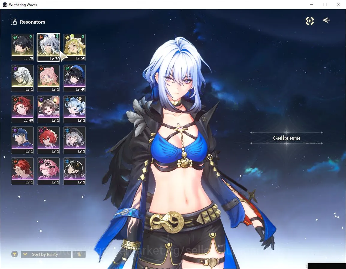 Wuthering Waves Accounts Mid-Game SEA|UL46|1 Limited | Galbrena RC3+Sign,Verina,Calcharo,Encore | DB Lv 26|MC Female|Log 2