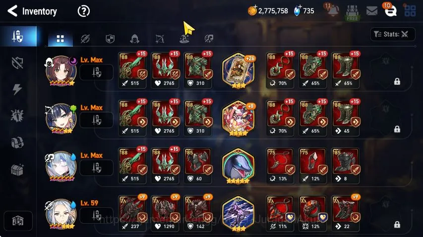 Epic Seven Accounts Mid-Tier Global Unverif|6ML(Riolet,DKSharun,USChoux,Etc)&Aram,feene,(etc)|PohOn|LogStove|CheckSS(ES1828) 6
