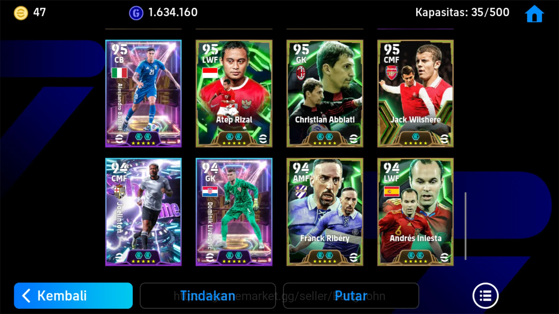 eFootball Accounts Others Power 3194 | Drogba Epic db , Cruyff Epic db , Ole Romey Show time , Ivan Jenner Show time 7